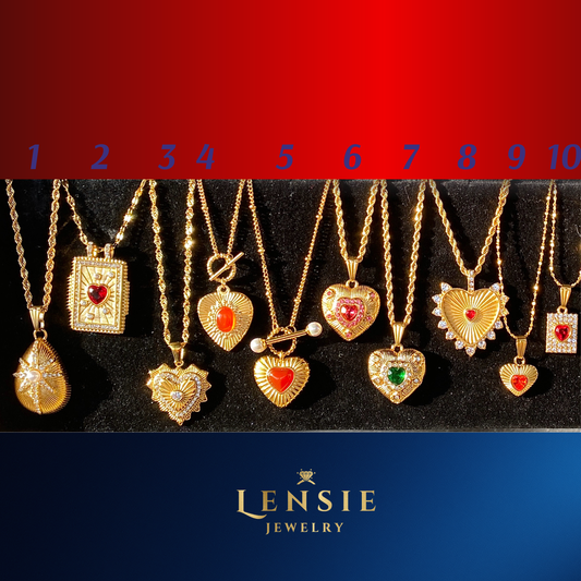 Dainty Hearts Stainless Steel Necklace – Handmade Jewelry